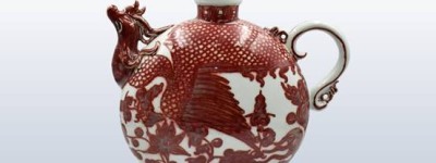 广州东朝寻宝：白浒孤窑｜釉里红凤纹壶